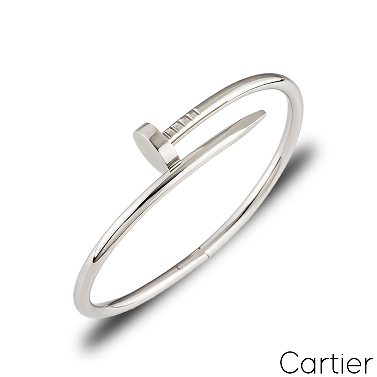 Just un clou white gold Cartier bangle JUC pave nail head, Luxury,  Accessories on Carousell
